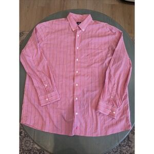 Johnnie-O Prep-Formance‎ Button Down Shirt XXL Pink Blue Gingham Plaid JMWL4160